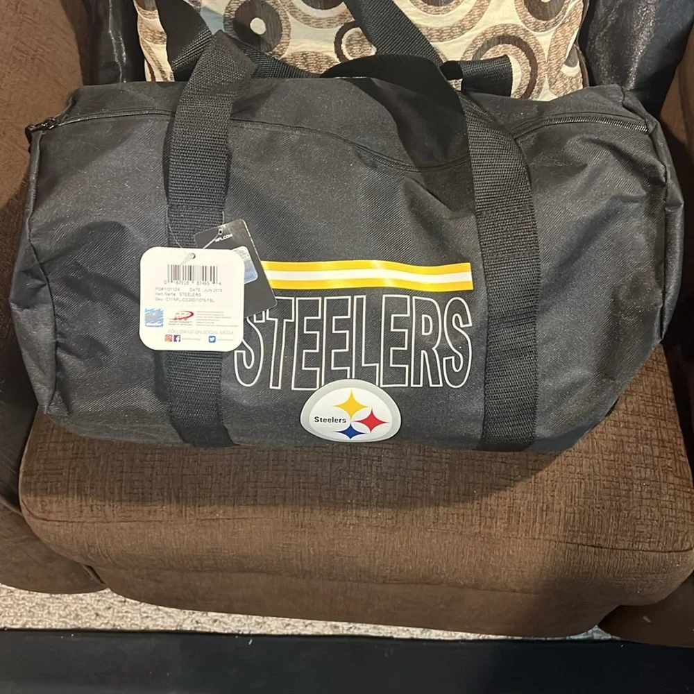 Pittsburgh Steelers Black Duffel Bag